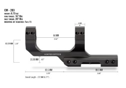 VORTEX CANTILEVER 30MM MOUNT — 3-Inch Offset