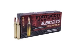 Fort Scott 5.56 NATO SCS TUI Ammo 62 Gr Brass Brush Hog 20 RD Box