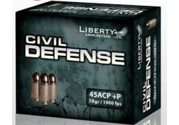Liberty Civil Defense 45 ACP +P Ammo 78 Gr HP 1900 fps