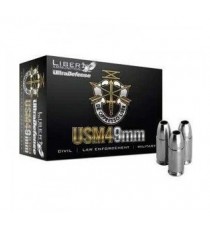 Liberty UltraDefense USM4 9mm +P Ammo 20 Rd Box