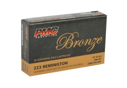 PMC, Bronze, 223REM, 55 Grain, Full Metal Jacket, 20 Round Box