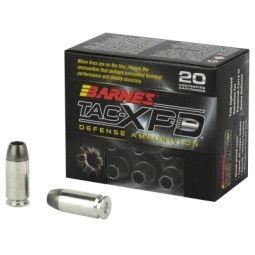 Barnes, TAC-XPD, 40S&W, 140 Grain, TAC-XP, Hollow Point, Lead Free, 20 Round Box, California Certified Nonlead Ammunition