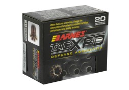 Barnes, TAC-XPD, 40S&W, 140 Grain, TAC-XP, Hollow Point, Lead Free, 20 Round Box, California Certified Nonlead Ammunition