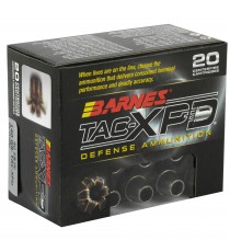 Barnes, TAC-XPD, 40S&W, 140 Grain, TAC-XP, Hollow Point, Lead Free, 20 Round Box, California Certified Nonlead Ammunition