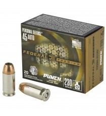 Federal, Personal Defense, Punch, 45 ACP, 230Gr, Jacketed Hollow Point, 20 Round Box