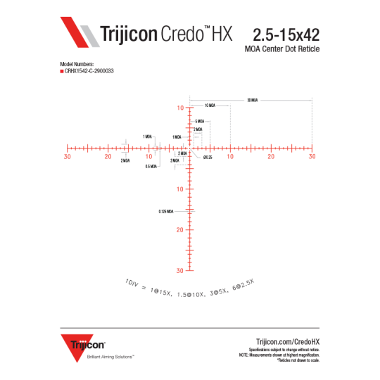 Trijicon Credo® HX 2.5-15x42