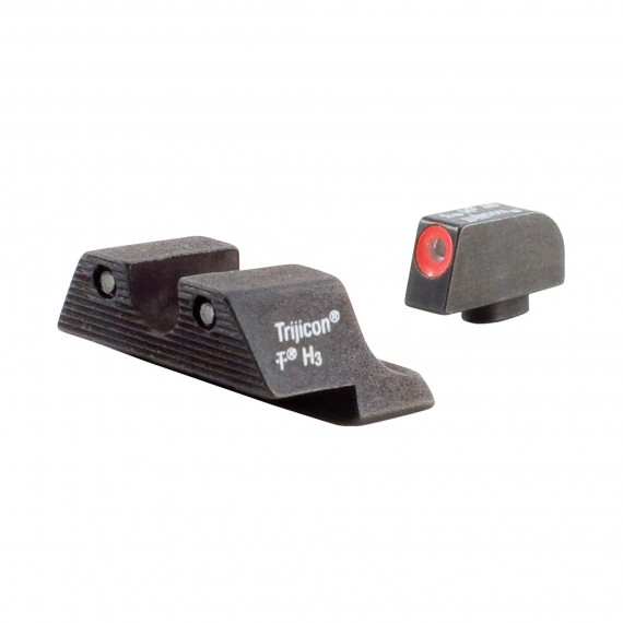 Trijicon, HD, Tritium, Sight, Fits Glock, Orange Outline