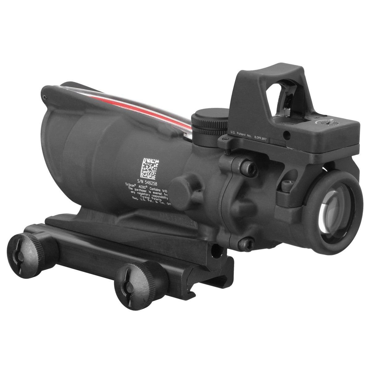 Trijicon, ACOG Scope, Dual Illuminated Red Chevron .223 Reticle