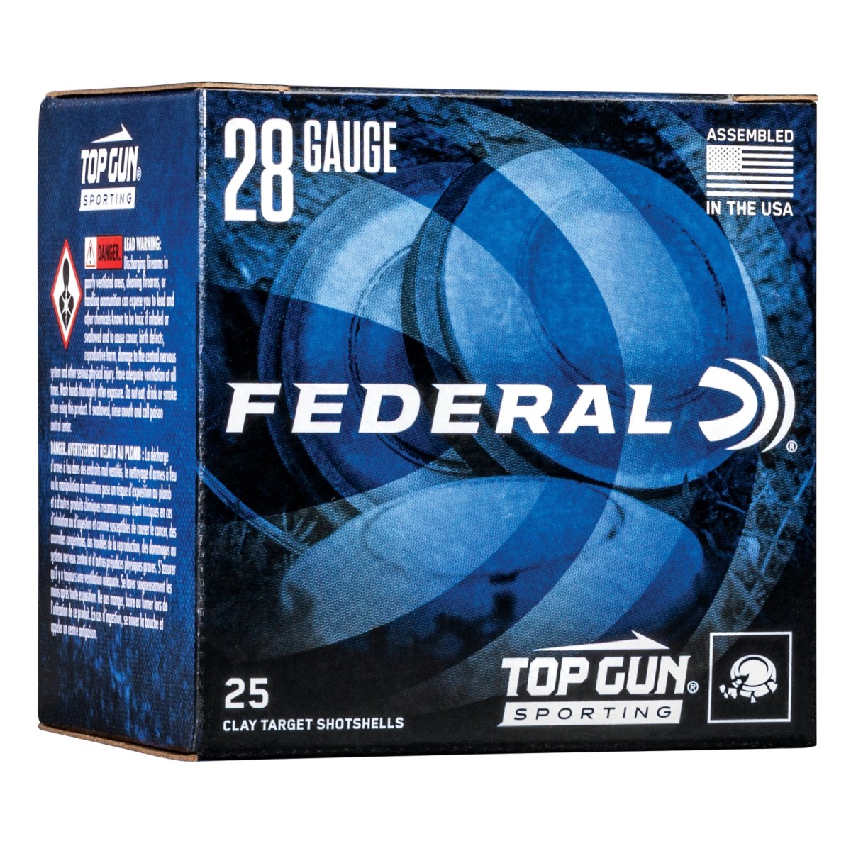 federal Top Gun, 28 Gauge, 7.5 Shot, 2-3/4 in, 3/4 oz, 1330 fps