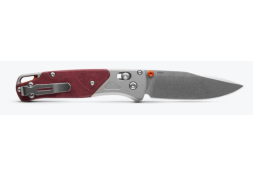Benchmade Bugout® | Grey/Redstone Aluminum & Richlite