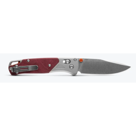 Benchmade Bugout® | Grey/Redstone Aluminum & Richlite