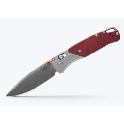 Benchmade Bugout® | Grey/Redstone Aluminum & Richlite
