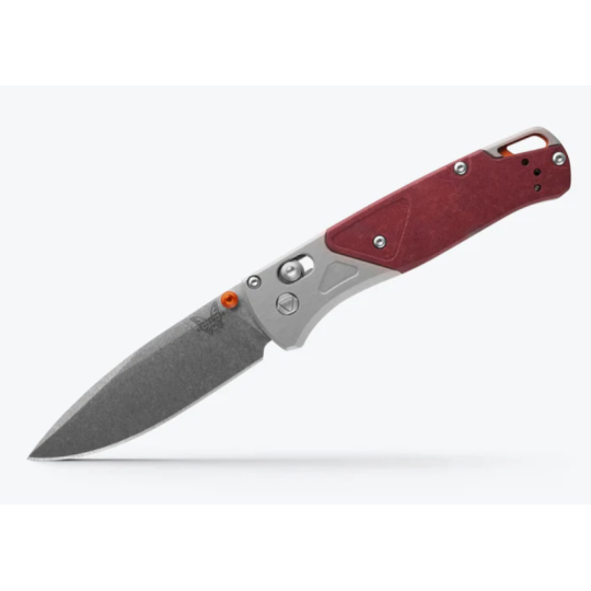 Benchmade Bugout® | Grey/Redstone Aluminum & Richlite
