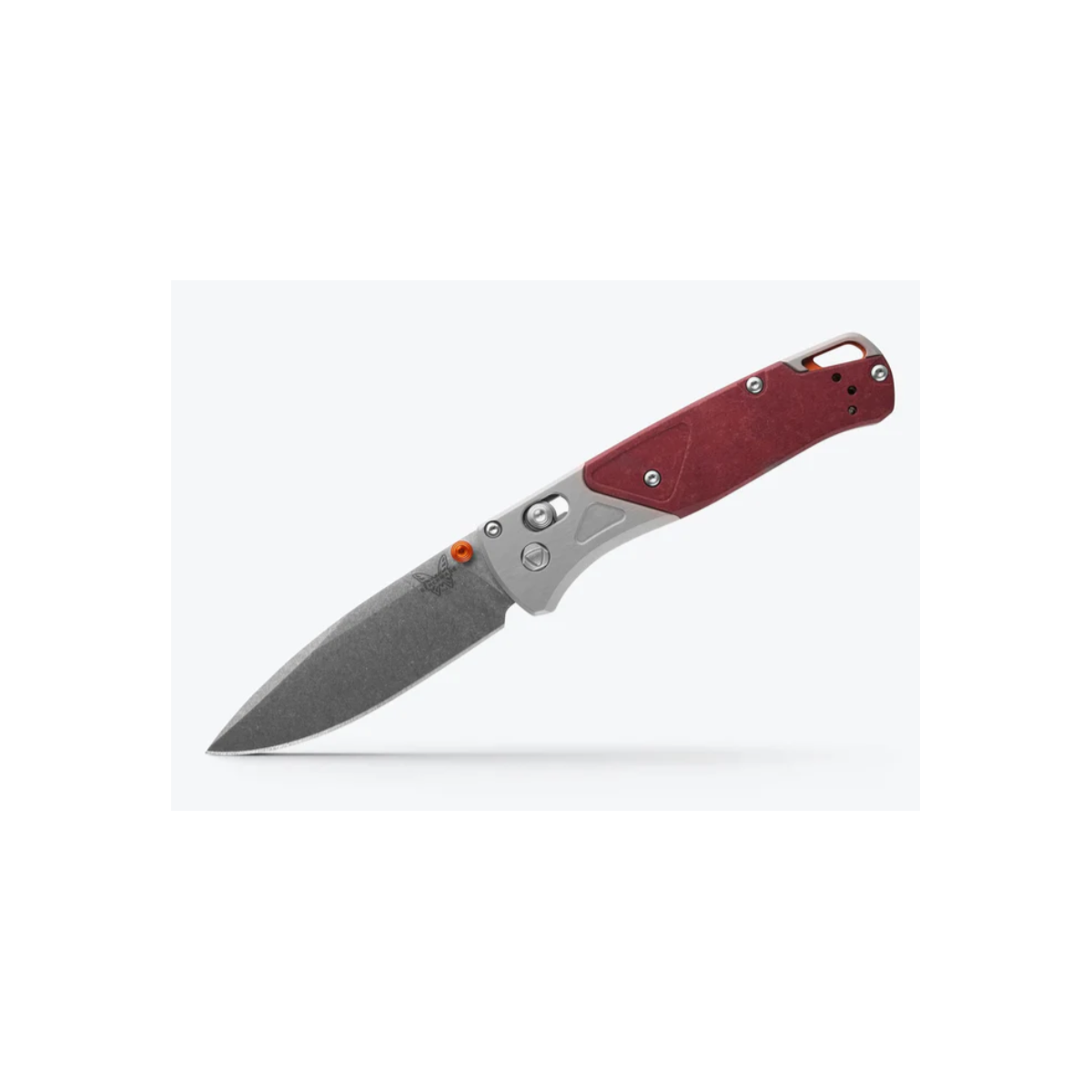 Benchmade Bugout® | Grey/Redstone Aluminum & Richlite