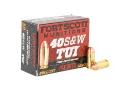 40 S&W TUI® - 125Gr Solid Copper Ammo — Fort Scott Munitions