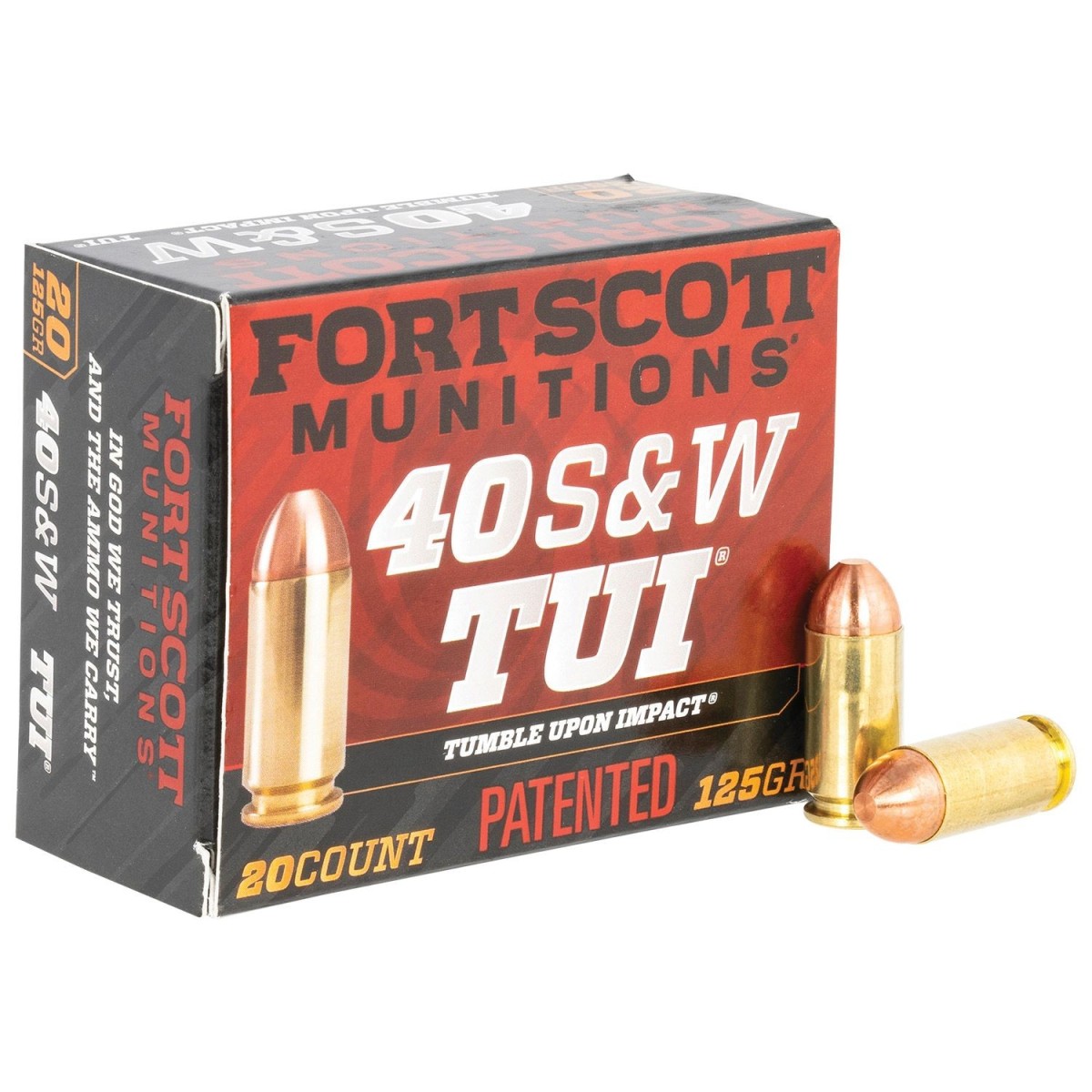 40 S&W TUI® - 125Gr Solid Copper Ammo — Fort Scott Munitions