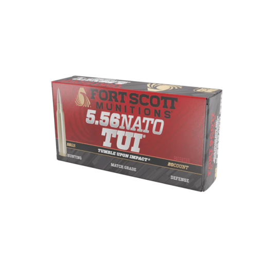 5.56 NATO SCS® TUI® - 55Gr Solid Copper Ammo — Fort Scott Munitions