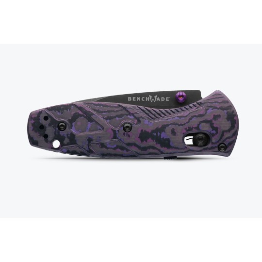 Benchmade 585BK-251 Gold Class Mini Barrage - Purple Haze Fat Carbon Fiber