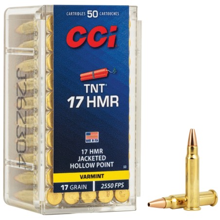 CCI TNT .17 HMR 17 Grain Rimfire Ammo