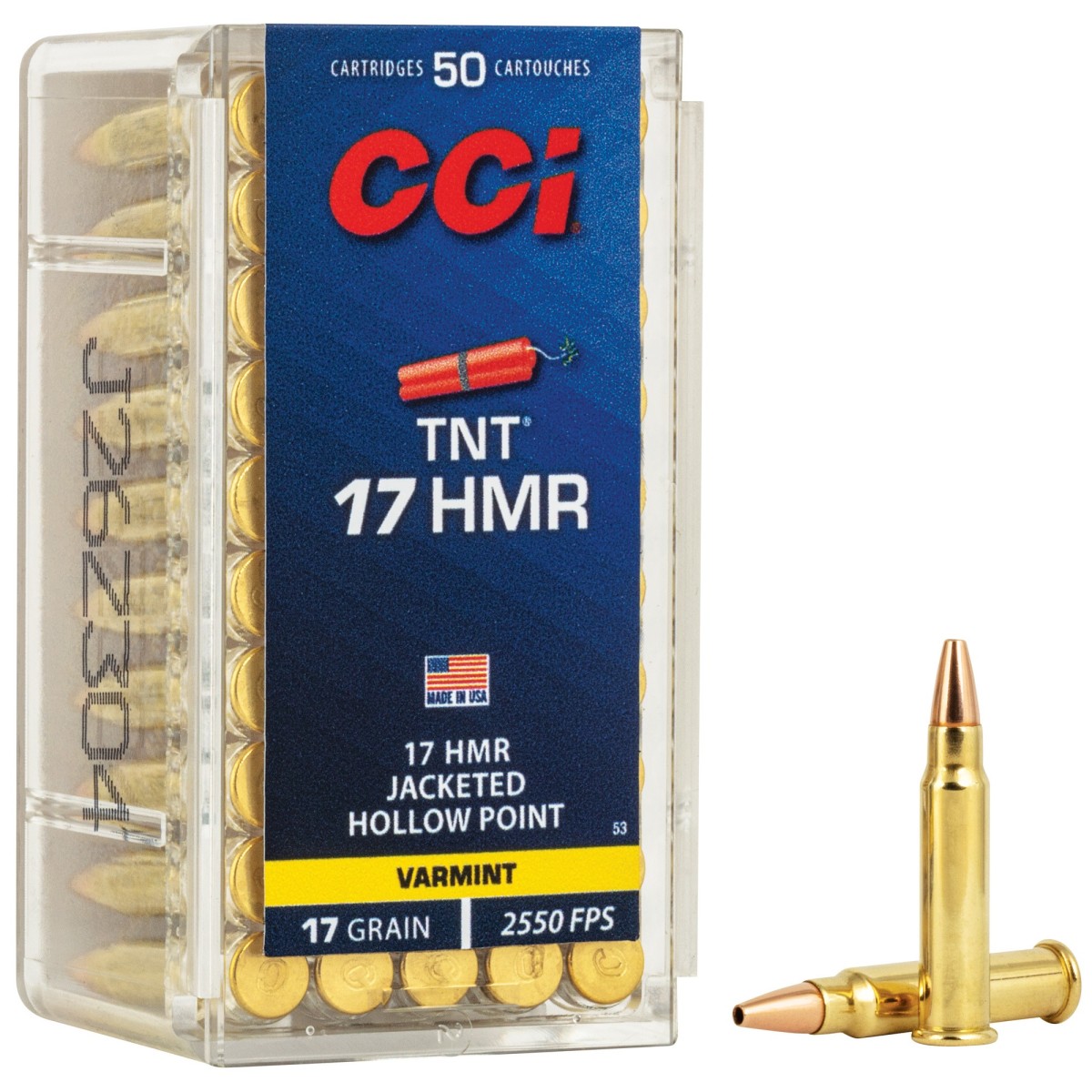 CCI TNT .17 HMR 17 Grain Rimfire Ammo
